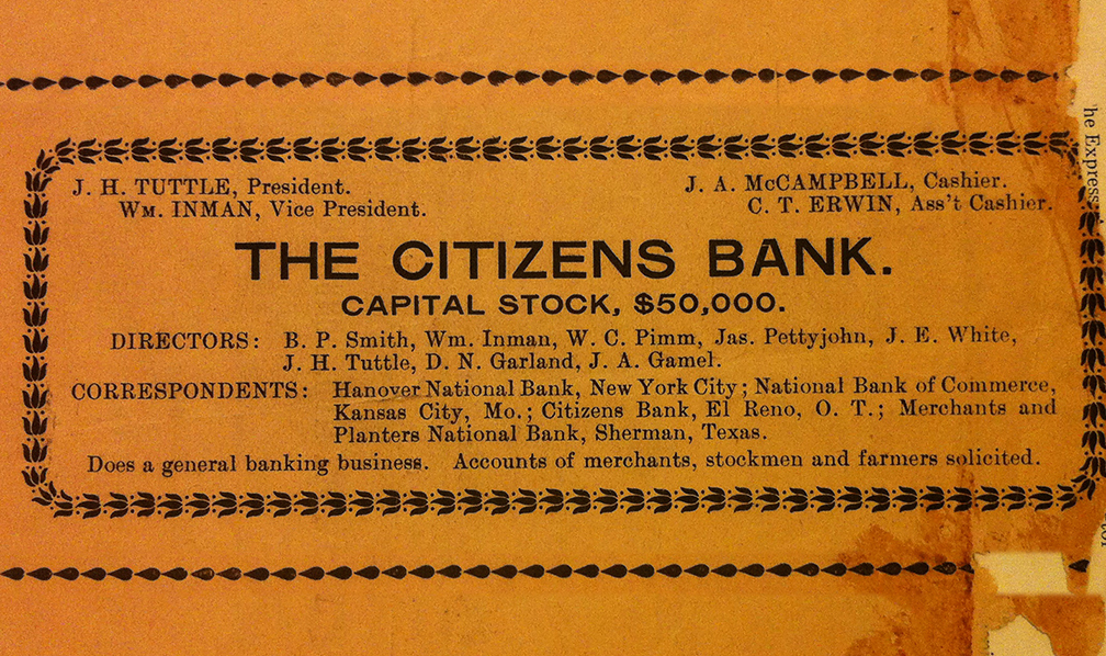 citizensbank chickasha tuttle president