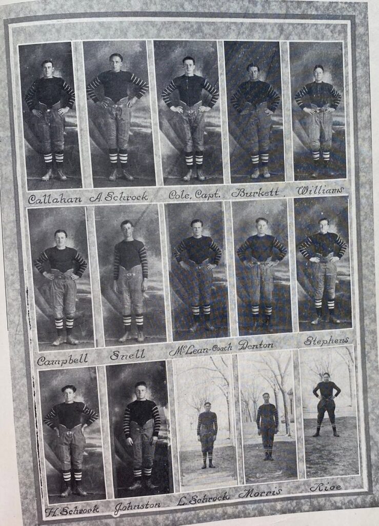 The Schrocks of Tuttle: A Family That Helped Build a Community 1923 football team
