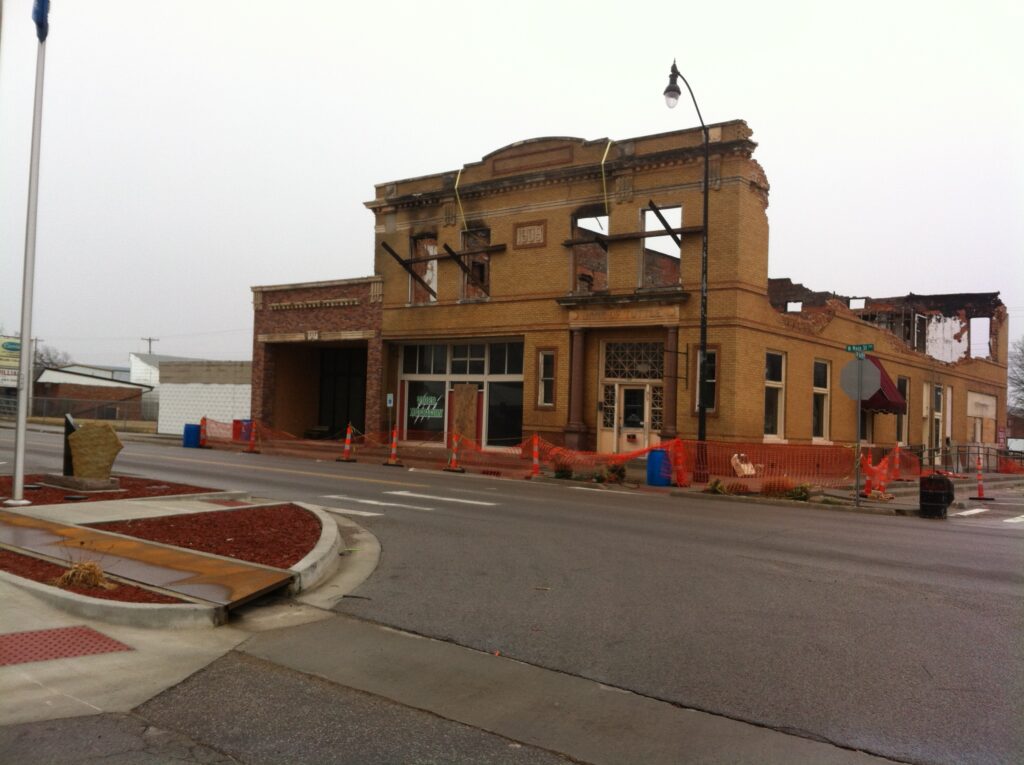2013 Aftermath of Bank of Tuttle Fire