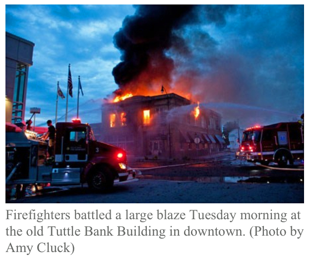 Bank of Tuttle Fire